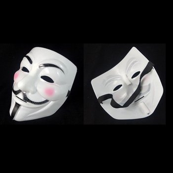 Boolavard 2015 Nuovo V per Vendetta maschera con Eyeliner narice Anonymous Guy Fawkes Costume operato per adulti Accessori Halloween mascherare Ltd