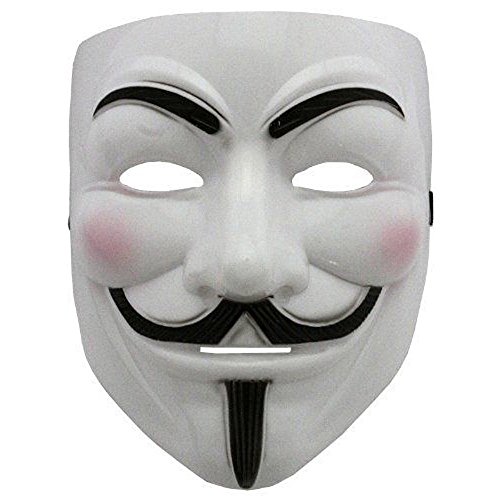 Boolavard 2015 Nuovo V per Vendetta maschera con Eyeliner narice Anonymous Guy Fawkes Costume operato per adulti Accessori Halloween mascherare Ltd