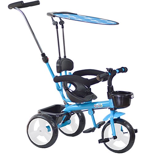 boppi® Triciclo 4 en 1 para niños de 9 a 36 Meses - Azul