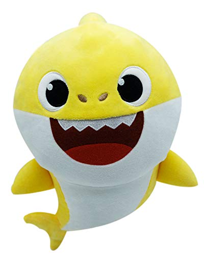 Boti- Peluche de tiburón Baby Shark Sonido, Aprox. 30 x 16 x 22 cm, de poliéster Suave, Funciona con Pilas (36470)