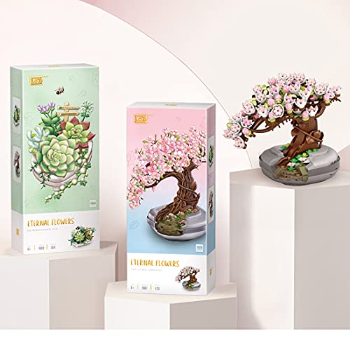 BOUN Bloque de Construcción de Bonsai Cerezo, Botanical Ramo de Flores Set de Construcción Compatible con Lego 10280, 426 Piezas