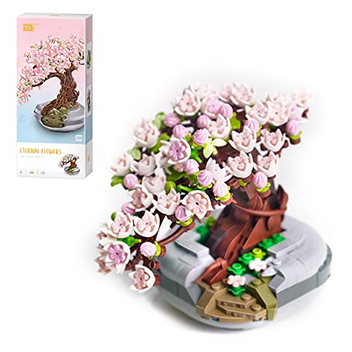 BOUN Bloque de Construcción de Bonsai Cerezo, Botanical Ramo de Flores Set de Construcción Compatible con Lego 10280, 426 Piezas