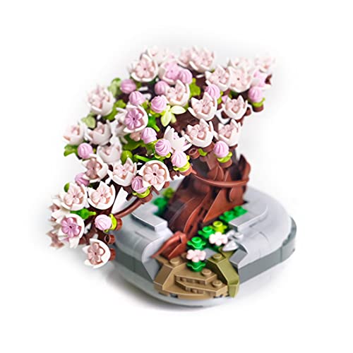 BOUN Bloque de Construcción de Bonsai Cerezo, Botanical Ramo de Flores Set de Construcción Compatible con Lego 10280, 426 Piezas