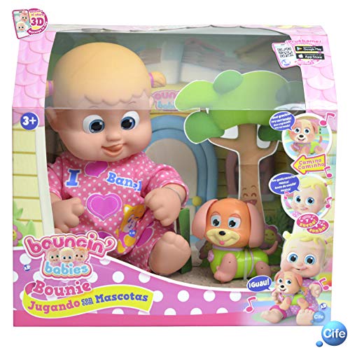 Bouncing Babies-41530 Jugando con Mascotas Bounie, Multicolor (Cife Spain 41530)