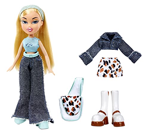 Bratz Edición Especial 20 Años Muñeca de Moda Original Cloe - Caja holográfica y póster - Coleccionable - Réplica de la versión de 2001 - Incluye 2 Vestidos, Zapatos, Bolso y más