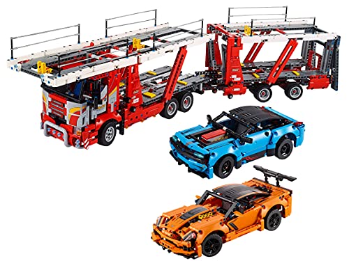 BRICKCOMPLETE Lego Technic 42098 - Juego de 2 transportadores de coche y 42093 Chevrolet Corvette ZR1