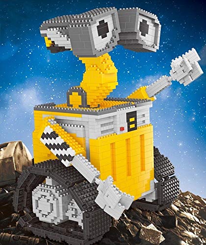 Brigamo Figura de robot de basura, 1701 bloques de construcción, bloques Nano Blocks