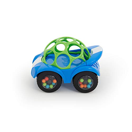 Bright Starts, Oball Coche sonajero, color azul/verde