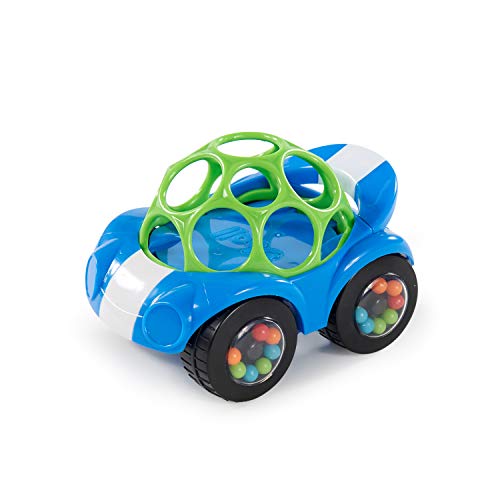 Bright Starts, Oball Coche sonajero, color azul/verde