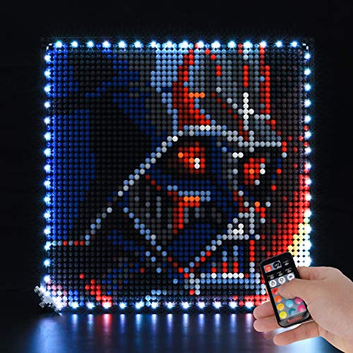 BRIKSMAX Kit de iluminación LED Lego Art Star Wars The sith - Compatible con Lego 31200 Building Blocks Model- No incluir el Conjunto de Lego