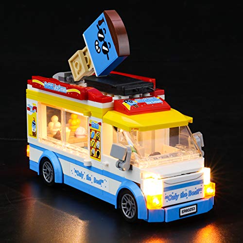 BRIKSMAX Kit de iluminación LED Lego City Camion de Helados - Compatible con Lego 60253 Building Blocks Model- No incluir el Conjunto de Lego