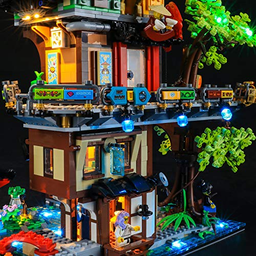 BRIKSMAX Kit de iluminación LED Lego Ninjago Jardines de LA Ciudad Ninjago - Compatible con Lego 71741 Building Blocks Model- No incluir el Conjunto de Lego