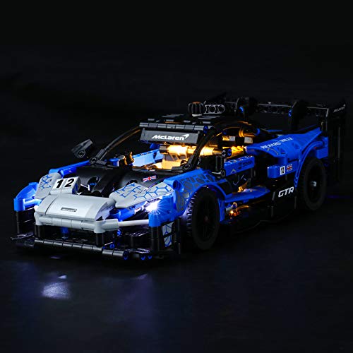 BRIKSMAX Kit de iluminación LED Lego Technic McLaren Senna GTR - Compatible con Lego 42123 Building Blocks Model- No incluir el Conjunto de Lego