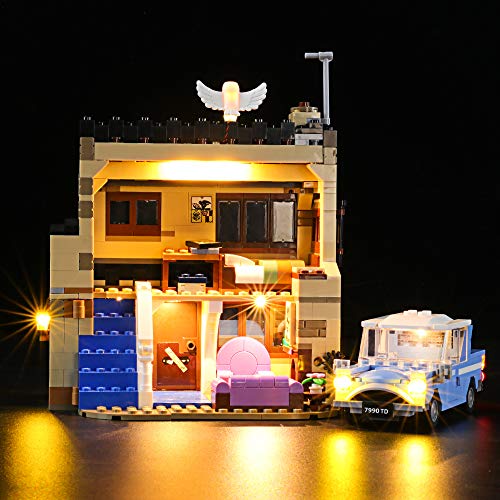 BRIKSMAX Kit de Iluminación Led para 4 Privet Drive,Compatible con Ladrillos de Construcción Lego Modelo 75968, Juego de Legos no Incluido