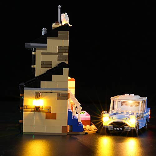 BRIKSMAX Kit de Iluminación Led para 4 Privet Drive,Compatible con Ladrillos de Construcción Lego Modelo 75968, Juego de Legos no Incluido