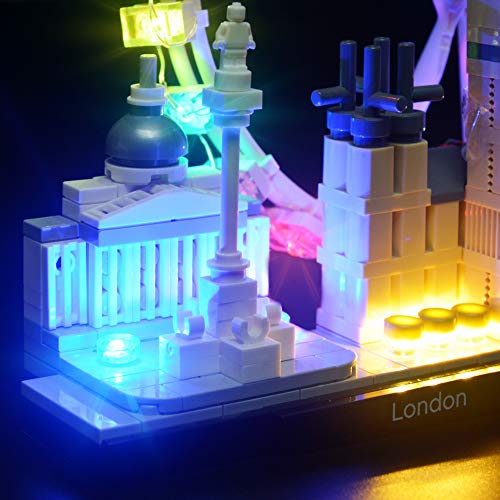 BRIKSMAX Kit de Iluminación Led para Architecture Londres-Compatible con Ladrillos de Construcción Lego Modelo 21034, Juego de Legos no Incluido