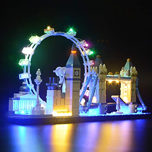 BRIKSMAX Kit de Iluminación Led para Architecture Londres-Compatible con Ladrillos de Construcción Lego Modelo 21034, Juego de Legos no Incluido