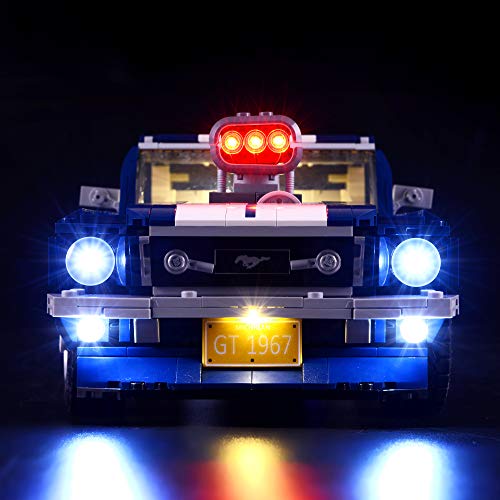 BRIKSMAX Kit de Iluminación Led para Ford Mustang-Compatible con Ladrillos de Construcción Lego Modelo 10265, Juego de Legos no Incluido