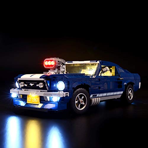 BRIKSMAX Kit de Iluminación Led para Ford Mustang-Compatible con Ladrillos de Construcción Lego Modelo 10265, Juego de Legos no Incluido