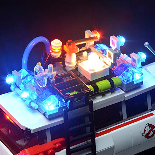 BRIKSMAX Kit de Iluminación Led para Ghostbusters Ecto-1-Compatible con Ladrillos de Construcción Lego Modelo 21108-Juego de Legos no Incluido