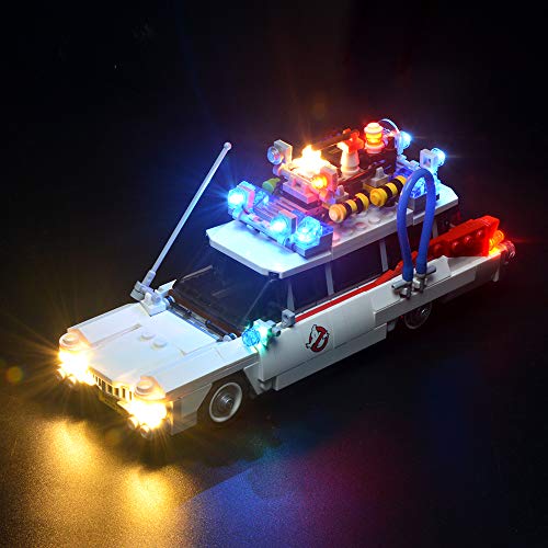 BRIKSMAX Kit de Iluminación Led para Ghostbusters Ecto-1-Compatible con Ladrillos de Construcción Lego Modelo 21108-Juego de Legos no Incluido