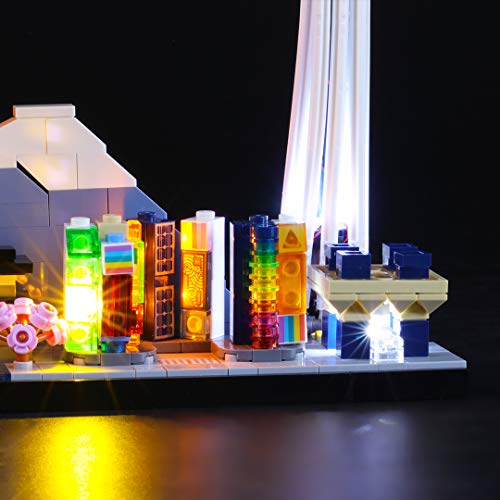 BRIKSMAX Kit de Iluminación Led para Lego Architecture Tokio,Compatible con Ladrillos de Construcción Lego Modelo 21051, Juego de Legos no Incluido