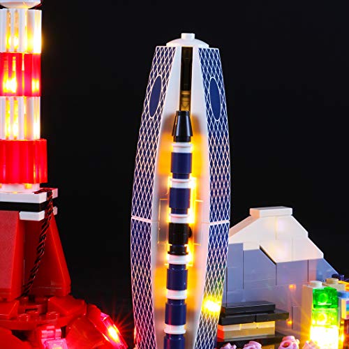 BRIKSMAX Kit de Iluminación Led para Lego Architecture Tokio,Compatible con Ladrillos de Construcción Lego Modelo 21051, Juego de Legos no Incluido