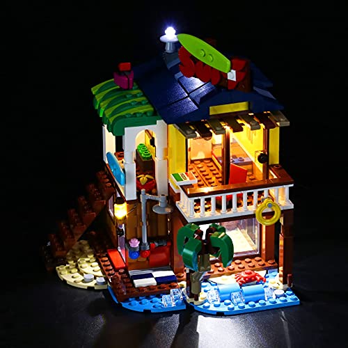 BRIKSMAX Kit de iluminación LED para Lego Creator Casa Surfera en la Playa - Compatible con Lego 31118 Building Blocks Model- No incluir el Conjunto de Lego