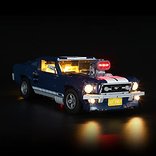 BRIKSMAX Kit de iluminación LED para Lego Creator Expert Ford Mustang - Compatible con Lego 10265 Building Blocks Model- No incluir el Conjunto de Lego