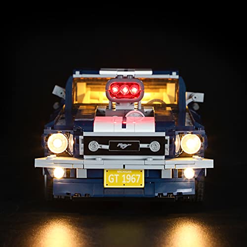 BRIKSMAX Kit de iluminación LED para Lego Creator Expert Ford Mustang - Compatible con Lego 10265 Building Blocks Model- No incluir el Conjunto de Lego