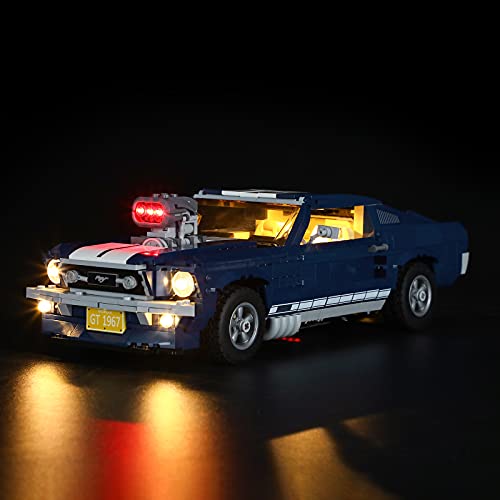 BRIKSMAX Kit de iluminación LED para Lego Creator Expert Ford Mustang - Compatible con Lego 10265 Building Blocks Model- No incluir el Conjunto de Lego