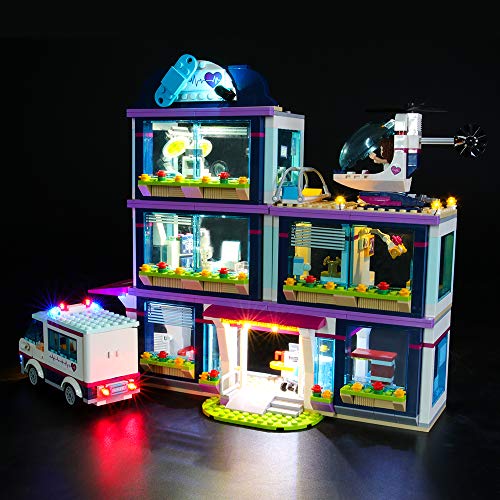 BRIKSMAX Kit de Iluminación Led para Lego Friends Hospital de Heartlake,Compatible con Ladrillos de Construcción Lego Modelo 41318, Juego de Legos no Incluido