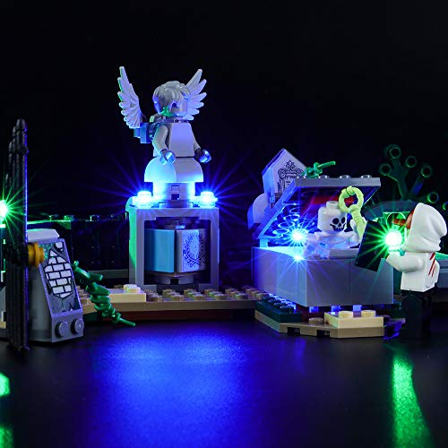 BRIKSMAX Kit de Iluminación Led para Lego Hidden Side Misterio del Cementerio,Compatible con Ladrillos de Construcción Lego Modelo 70420, Juego de Legos no Incluido