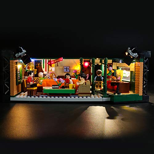 BRIKSMAX Kit de Iluminación Led para Lego Ideas (r) Central Perk,Compatible con Ladrillos de Construcción Lego Modelo 21319, Juego de Legos no Incluido