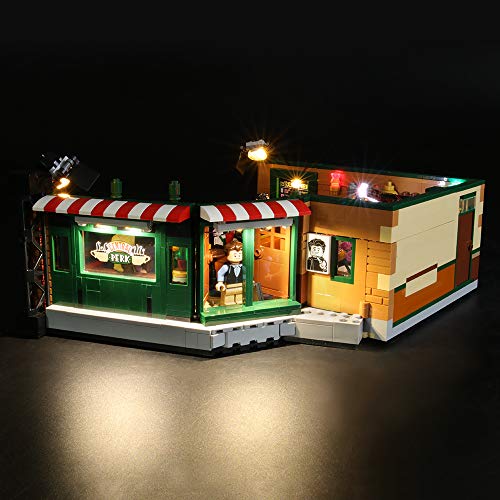 BRIKSMAX Kit de Iluminación Led para Lego Ideas (r) Central Perk,Compatible con Ladrillos de Construcción Lego Modelo 21319, Juego de Legos no Incluido