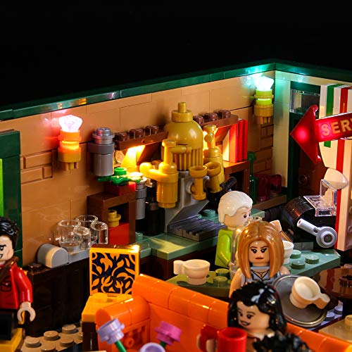 BRIKSMAX Kit de Iluminación Led para Lego Ideas (r) Central Perk,Compatible con Ladrillos de Construcción Lego Modelo 21319, Juego de Legos no Incluido