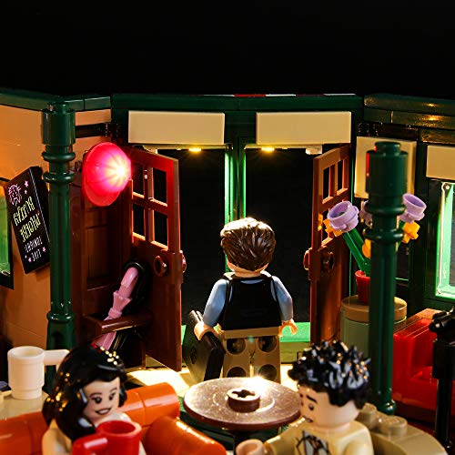 BRIKSMAX Kit de Iluminación Led para Lego Ideas (r) Central Perk,Compatible con Ladrillos de Construcción Lego Modelo 21319, Juego de Legos no Incluido