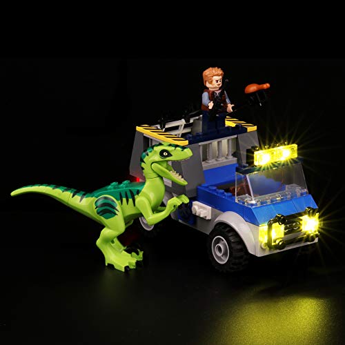 BRIKSMAX Kit de Iluminación Led para Lego Juniors Camión de Rescate del Raptor, Compatible con Ladrillos de Construcción Lego Modelo 10757, Juego de Legos no Incluido