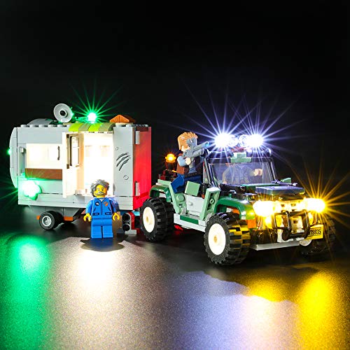 BRIKSMAX Kit de Iluminación Led para Lego Jurassic World Caza del Tesoro,Compatible con Ladrillos de Construcción Lego Modelo 75935, Juego de Legos no Incluido