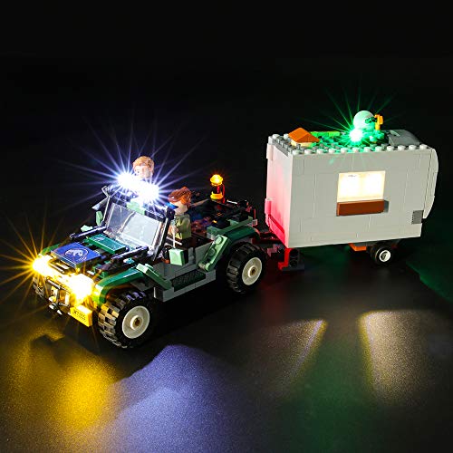 BRIKSMAX Kit de Iluminación Led para Lego Jurassic World Caza del Tesoro,Compatible con Ladrillos de Construcción Lego Modelo 75935, Juego de Legos no Incluido