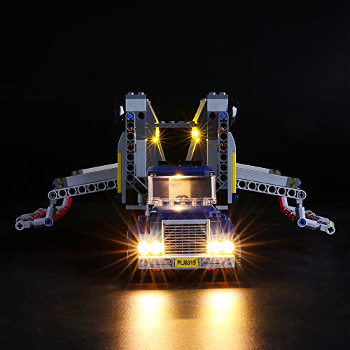 BRIKSMAX Kit de Iluminación Led para Lego Jurassic World Transporte del T Rex,Compatible con Ladrillos de Construcción Lego Modelo 75933, Juego de Legos no Incluido