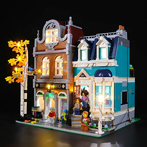 BRIKSMAX Kit de Iluminación Led para Lego Librería,Compatible con Ladrillos de Construcción Lego Modelo 10270, Juego de Legos no Incluido