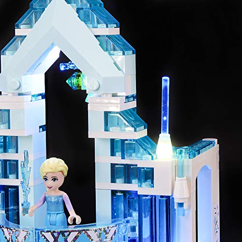 BRIKSMAX Kit de Iluminación Led para Lego Princesas Disney Palacio mágico de Hielo de Elsa,Compatible con Ladrillos de Construcción Lego Modelo 41148, Juego de Legos no Incluido