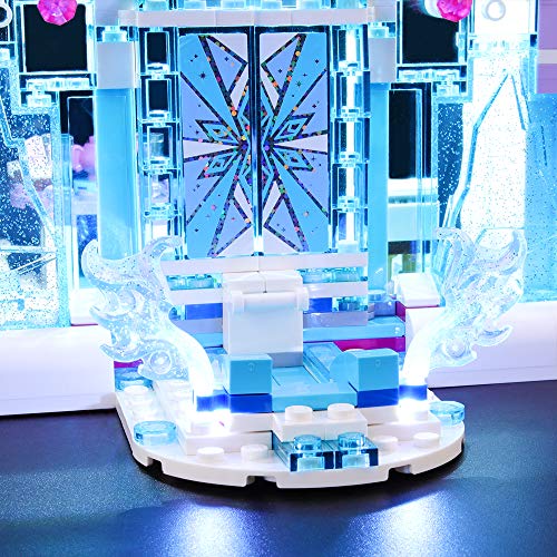 BRIKSMAX Kit de Iluminación Led para Lego Princesas Disney Palacio mágico de Hielo de Elsa,Compatible con Ladrillos de Construcción Lego Modelo 41148, Juego de Legos no Incluido