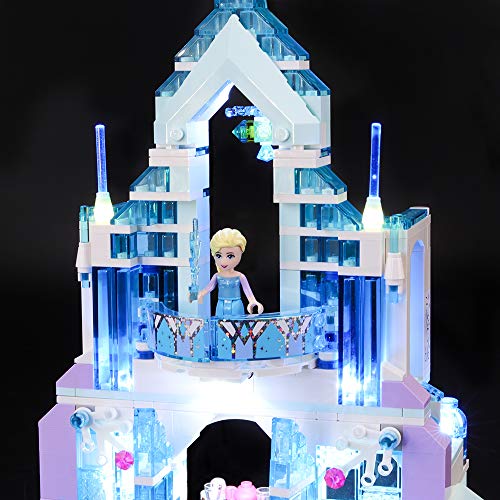 BRIKSMAX Kit de Iluminación Led para Lego Princesas Disney Palacio mágico de Hielo de Elsa,Compatible con Ladrillos de Construcción Lego Modelo 41148, Juego de Legos no Incluido