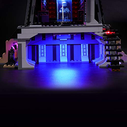 BRIKSMAX Kit de Iluminación Led para Lego Star Wars Castillo de Darth Vader, Compatible con Ladrillos de Construcción Lego Modelo 75251, Juego de Legos no Incluido