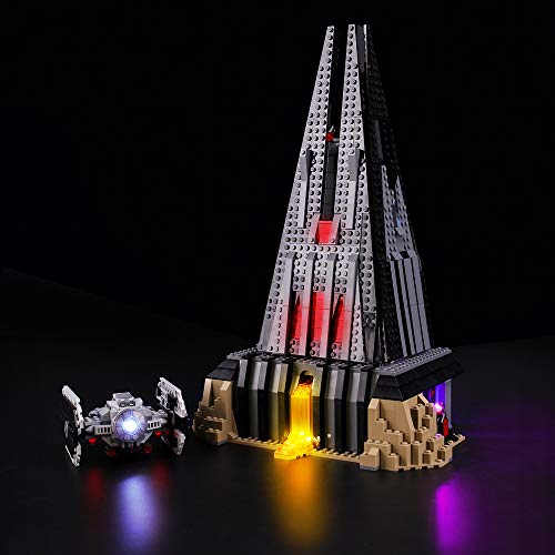 BRIKSMAX Kit de Iluminación Led para Lego Star Wars Castillo de Darth Vader, Compatible con Ladrillos de Construcción Lego Modelo 75251, Juego de Legos no Incluido