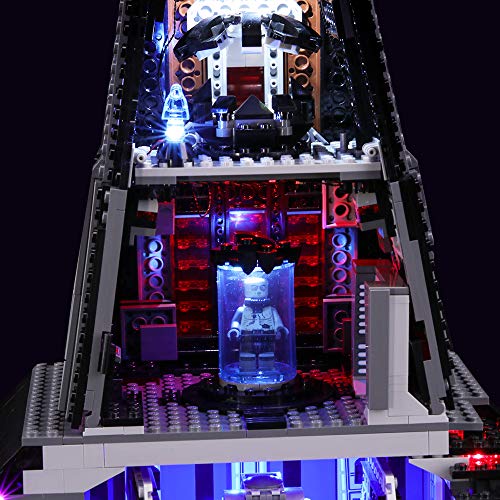 BRIKSMAX Kit de Iluminación Led para Lego Star Wars Castillo de Darth Vader, Compatible con Ladrillos de Construcción Lego Modelo 75251, Juego de Legos no Incluido