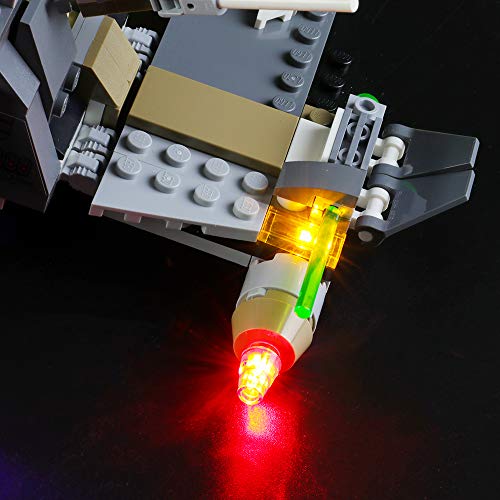 BRIKSMAX Kit de Iluminación Led para Lego Star Wars Interceptor Tie Black Ace,Compatible con Ladrillos de Construcción Lego Modelo 75242, Juego de Legos no Incluido