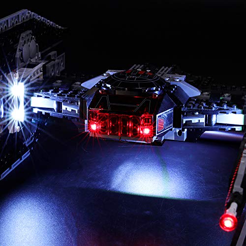 BRIKSMAX Kit de Iluminación Led para Lego Star Wars Kylo Ren's Tie Fighter, Compatible con Ladrillos de Construcción Lego Modelo 75179, Juego de Legos no Incluido